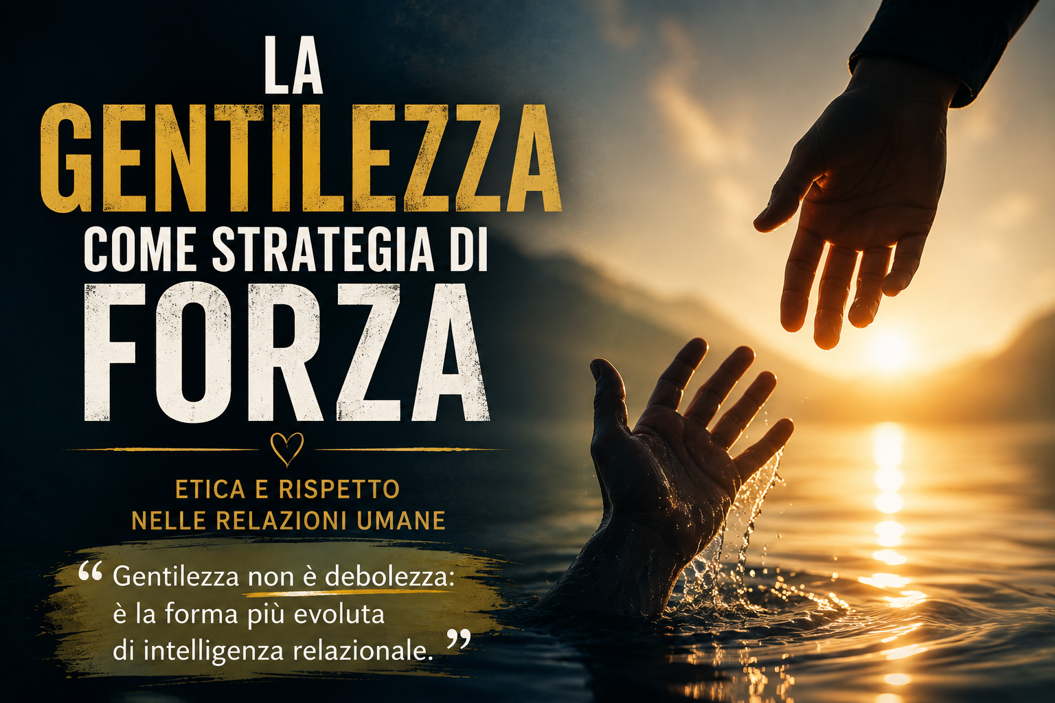 La gentilezza come strategia di forza — Etica e rispetto nelle relazioni umane
