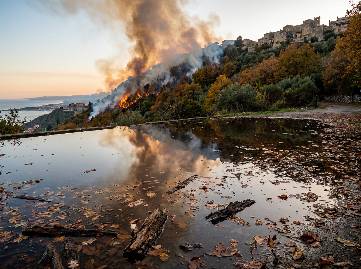 Emergenza fiamme a Taormina e Castelmola: si riaccende il rogo nel bosco di Alberona