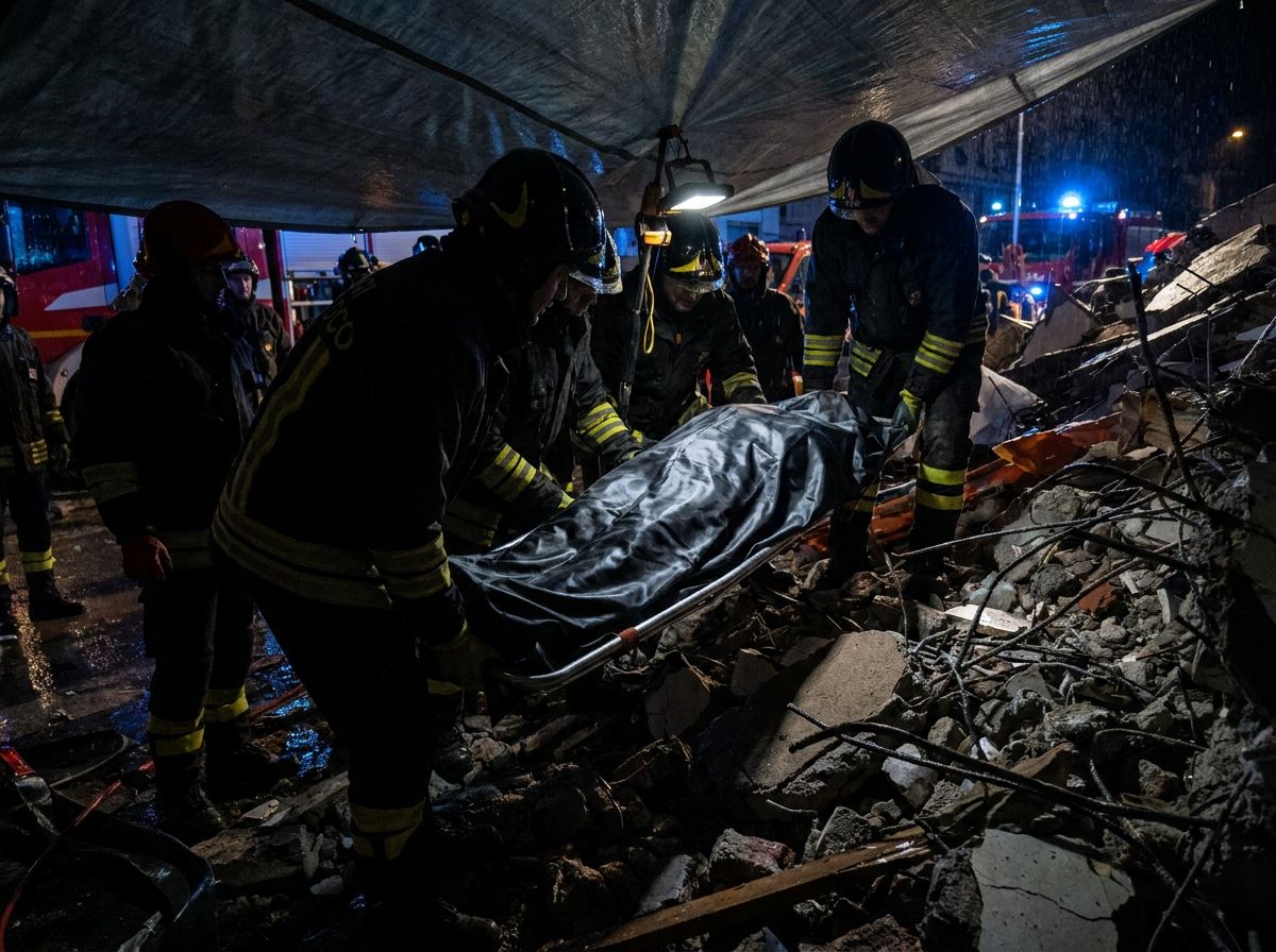 Crollo Messina: 3 indagati e recupero del terzo corpo dalle macerie