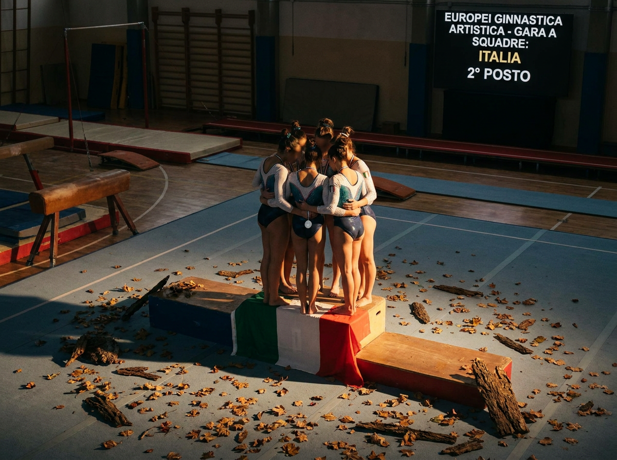 Europei ginnastica artistica: Italia medaglia d'argento nella gara a squadre