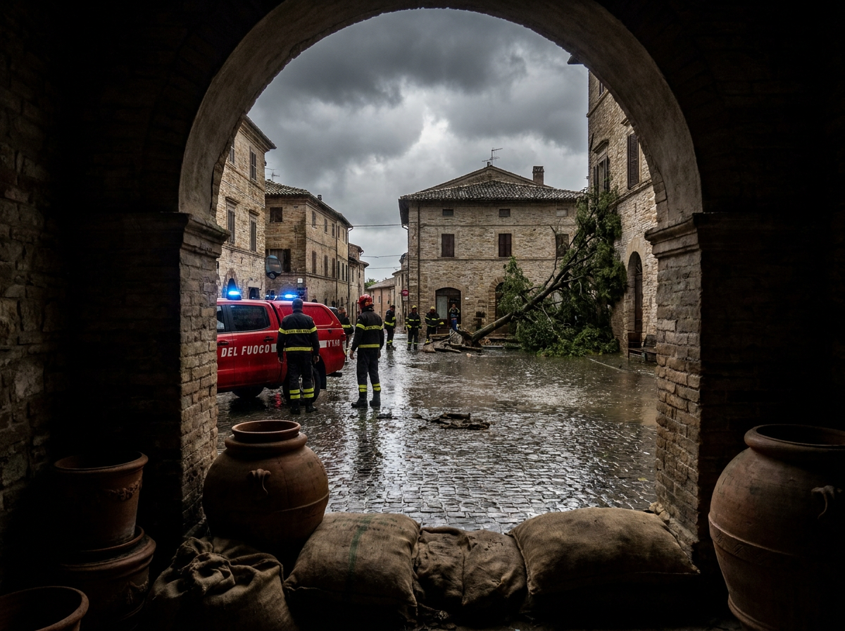 Maltempo nelle Marche: 120 interventi dei vigili del fuoco tra Ancona e Pesaro Urbino