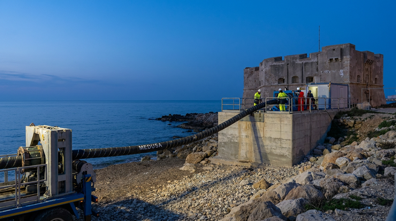 La rete sottomarina Medusa a Mazara del Vallo: ingegneria e sicurezza dei dati tra Marsiglia e Tel Aviv
