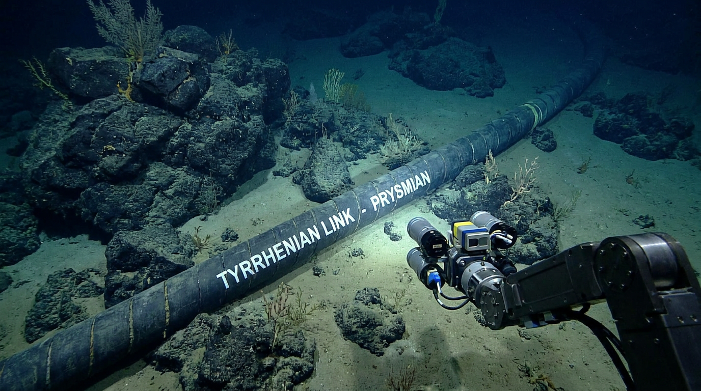 Tyrrhenian Link: Completata la Posa del Cavo Elettrico Sottomarino a 2150 Metri di Profondità