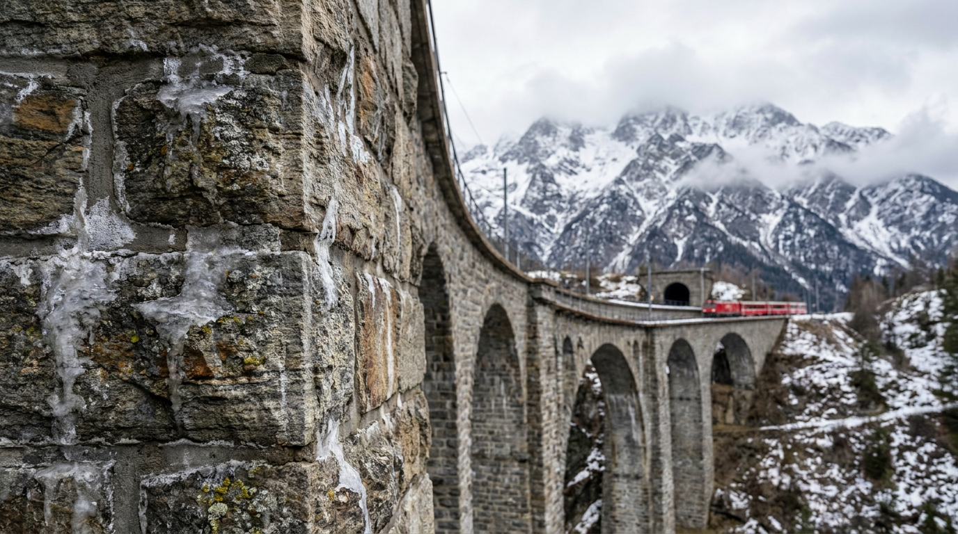 Ingegneria ad alta quota lungo la rotta del Glacier Express: la resistenza dei viadotti dell'Albula tra St. Moritz e Zermatt