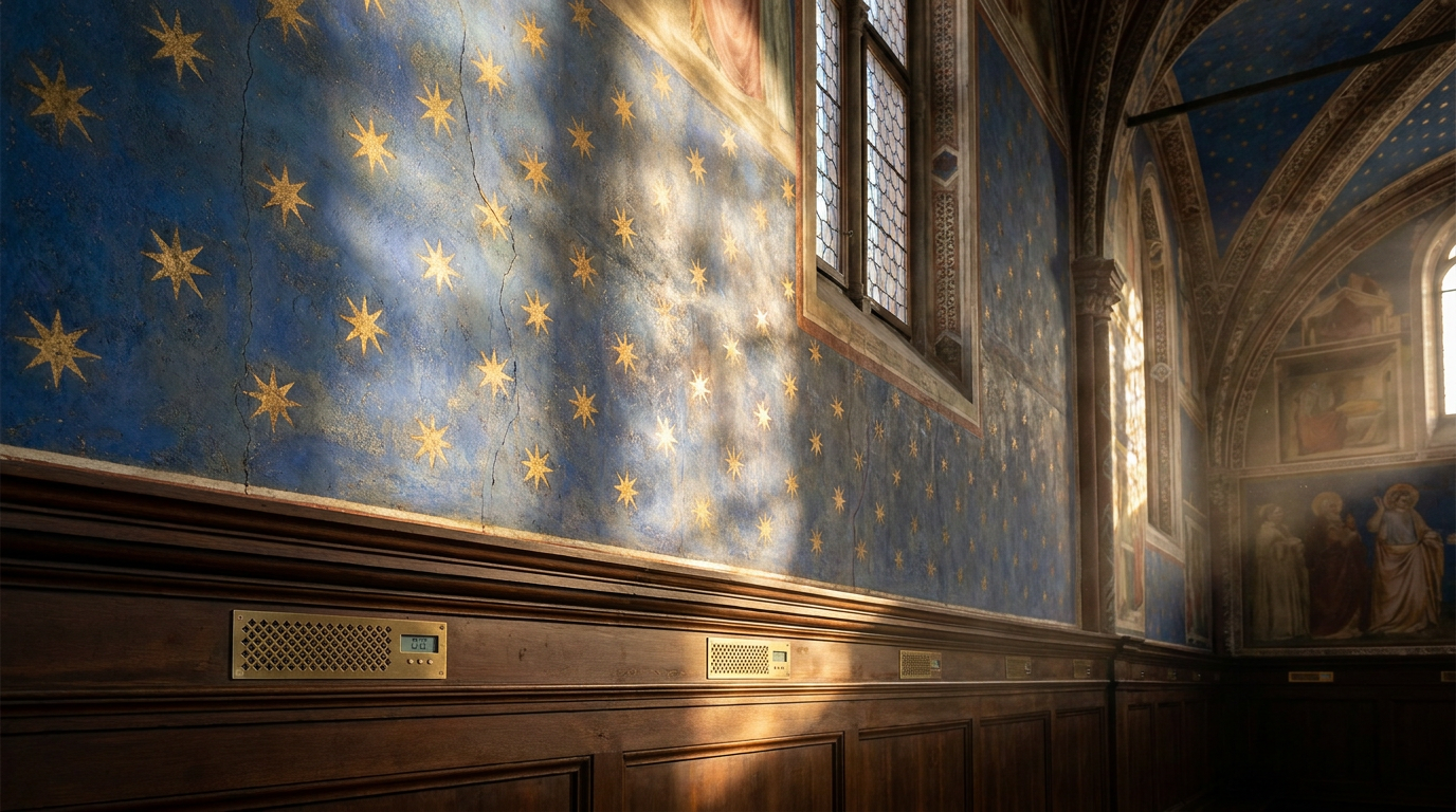 Cappella degli Scrovegni: la microclimatizzazione ad alta precisione e la tutela del lapislazzuli di Giotto