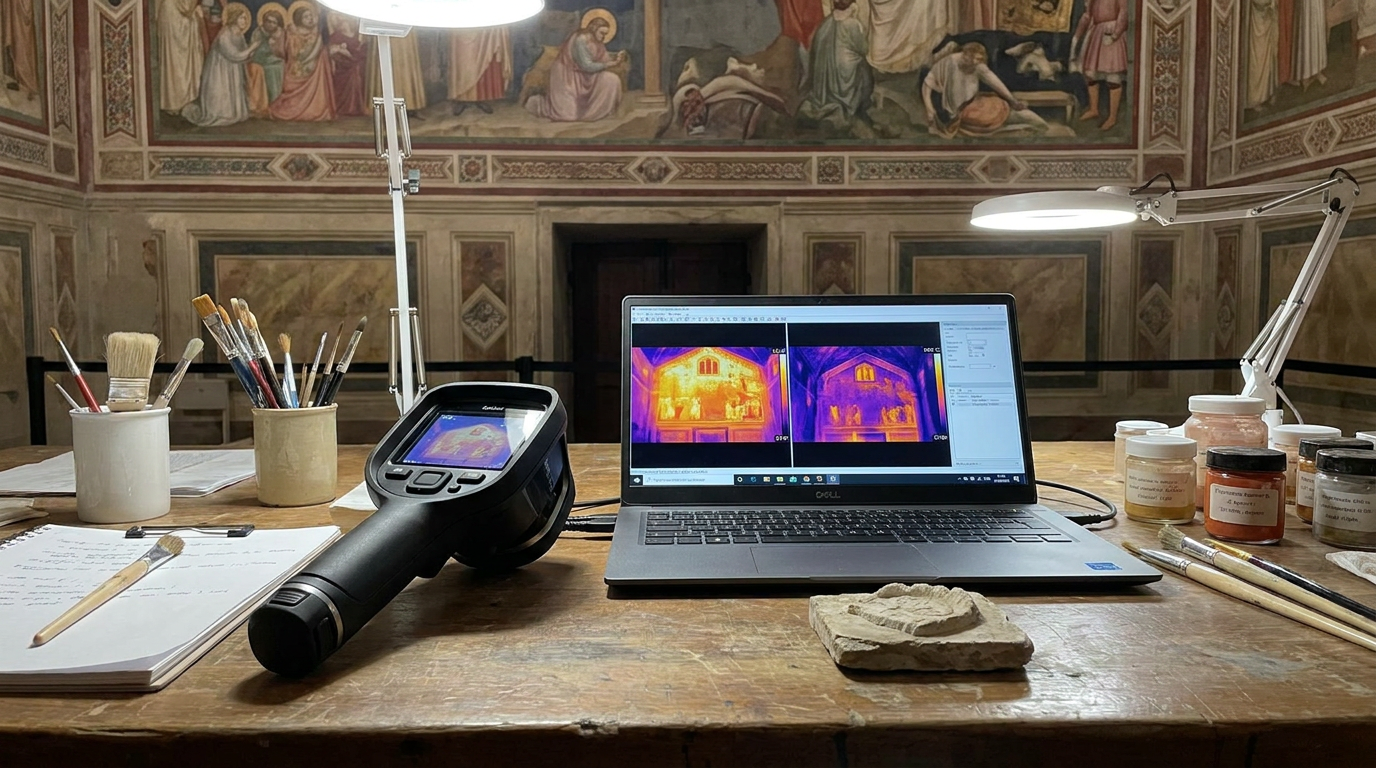Cappella degli Scrovegni: la termografia a infrarossi svela la pittura a secco di Giotto e trasforma la conservazione preventiva