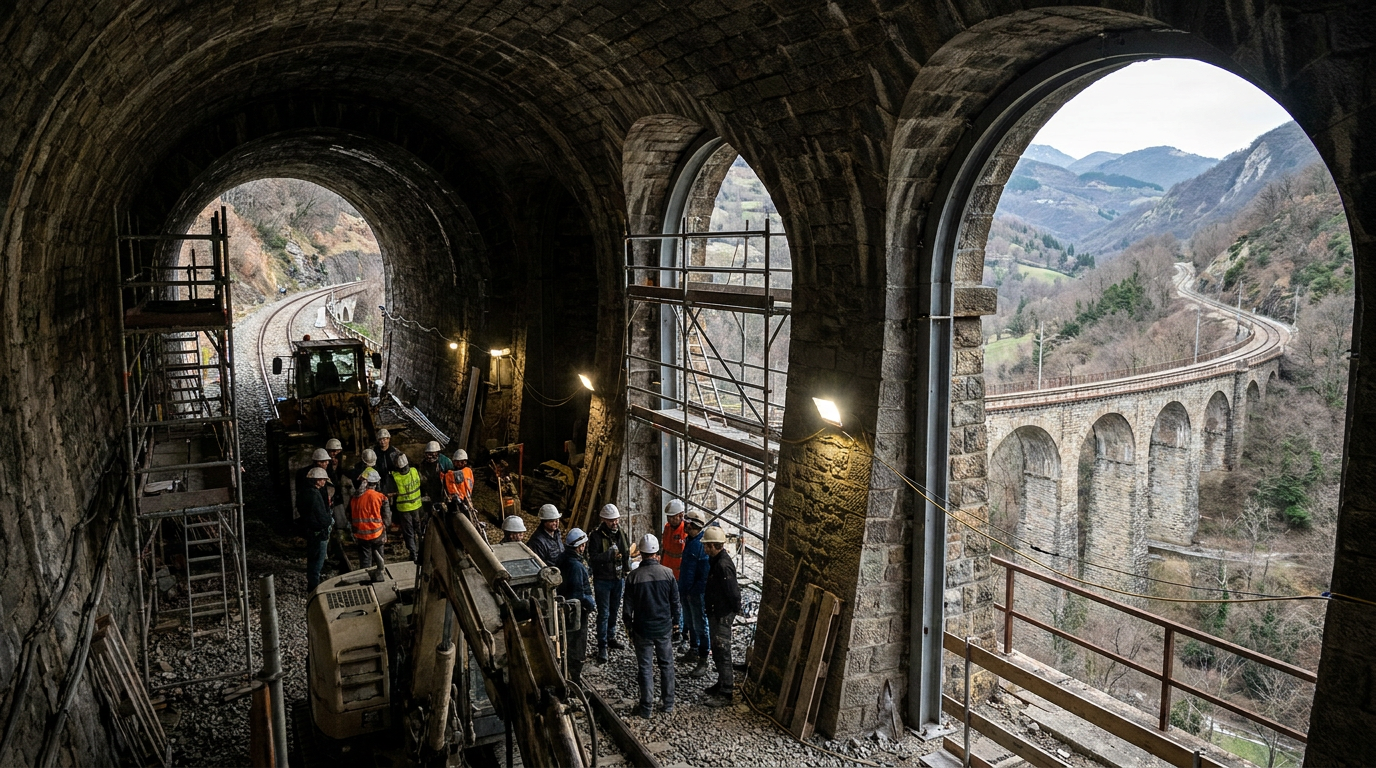 Ferrovia Cuneo-Nizza: l'ingegneria del ripristino tra i viadotti in pietra e le gallerie della Val Vermenagna