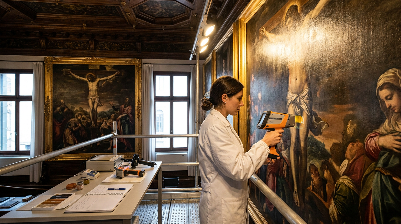 Restauro alla Scuola Grande di San Rocco: la chimica dei pigmenti e la nuova illuminazione LED nelle Sale del Tintoretto